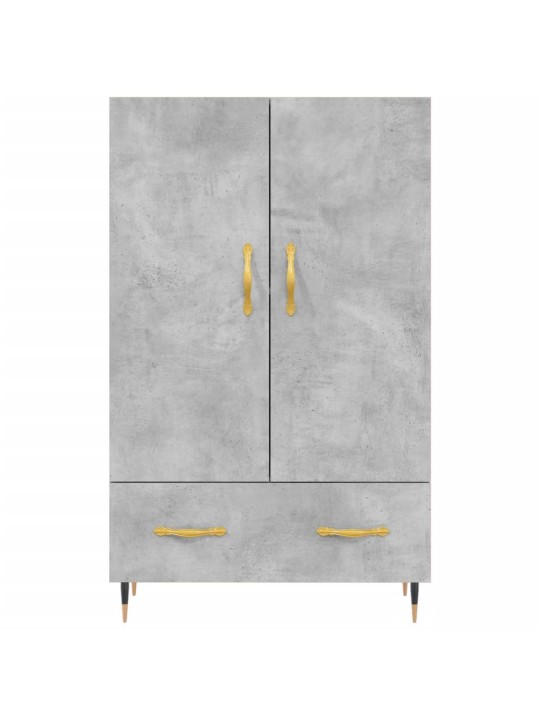 Augstais skapītis, pelēks, 69,5x31x115 cm, inženierijas koks