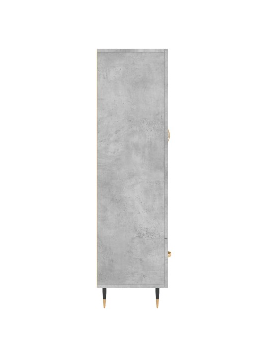 Augstais skapītis, pelēks, 69,5x31x115 cm, inženierijas koks