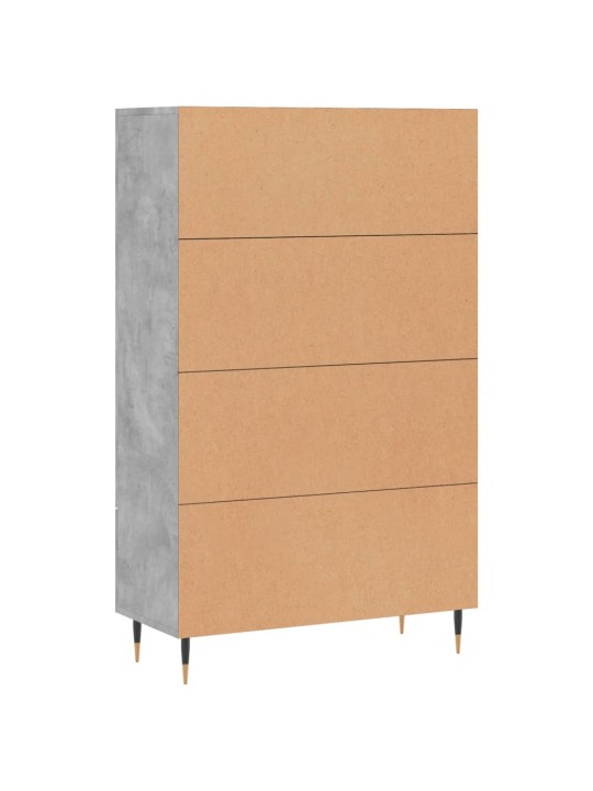 Augstais skapītis, pelēks, 69,5x31x115 cm, inženierijas koks