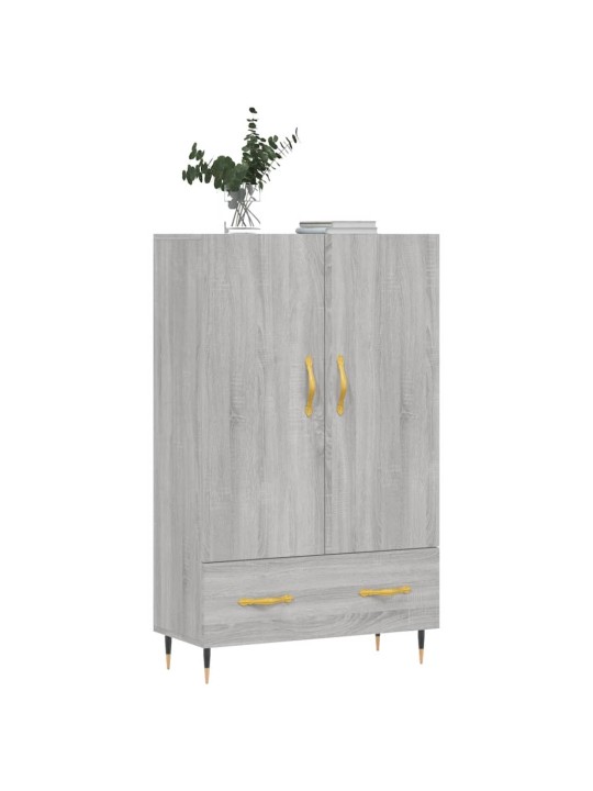 Augstais skapītis, pelēks, 69,5x31x115 cm, inženierijas koks