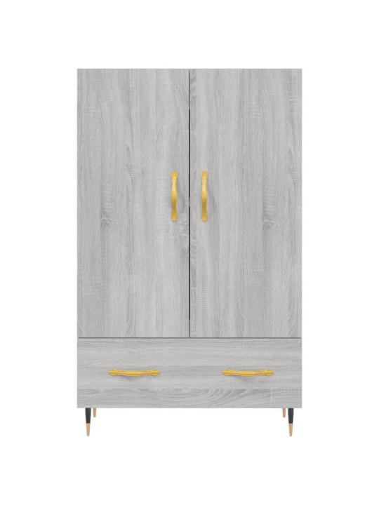 Augstais skapītis, pelēks, 69,5x31x115 cm, inženierijas koks