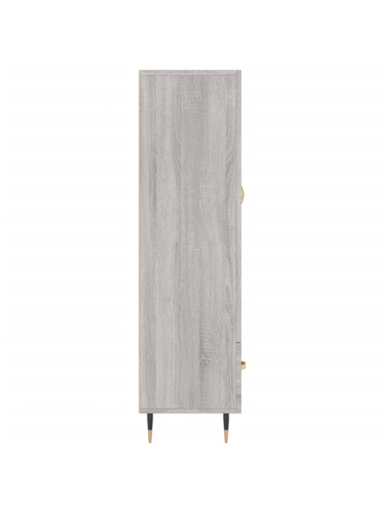 Augstais skapītis, pelēks, 69,5x31x115 cm, inženierijas koks