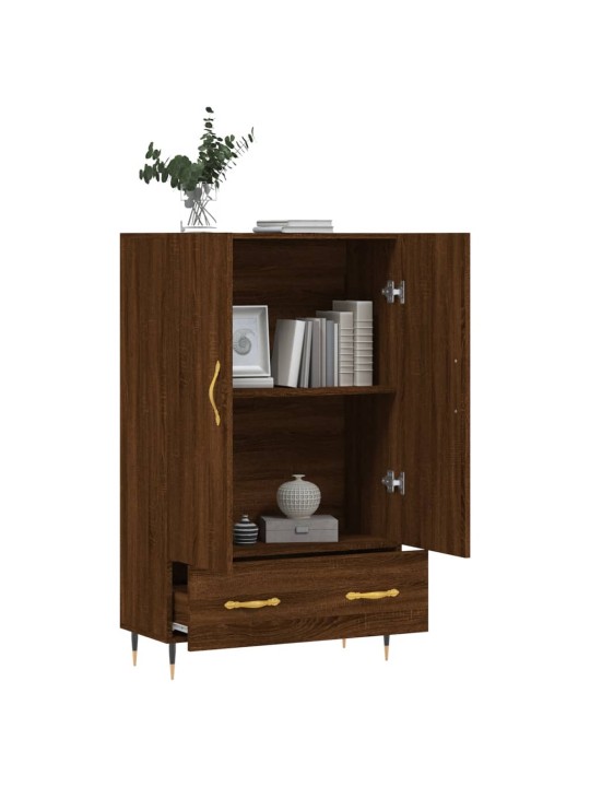 Augstais skapītis, ozolkoka, 69,5x31x115 cm, inženierijas koks