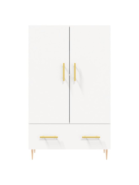 Augstais skapītis, balts, 69,5x31x115 cm, inženierijas koks