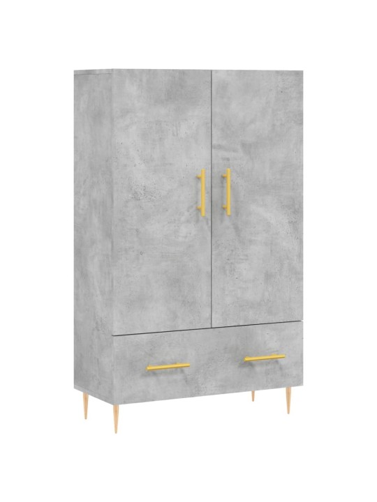 Augstais skapītis, pelēks, 69,5x31x115 cm, inženierijas koks