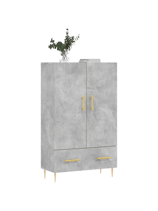 Augstais skapītis, pelēks, 69,5x31x115 cm, inženierijas koks