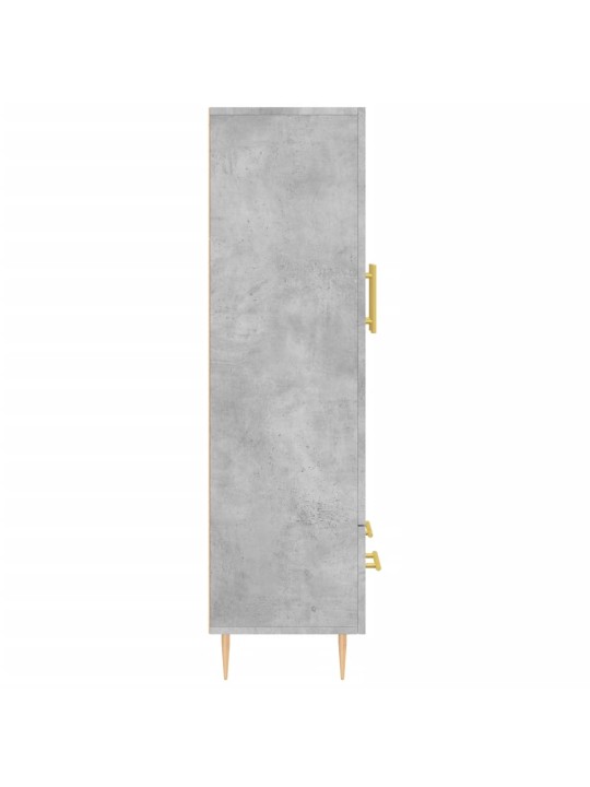 Augstais skapītis, pelēks, 69,5x31x115 cm, inženierijas koks