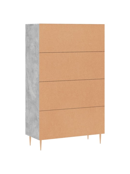 Augstais skapītis, pelēks, 69,5x31x115 cm, inženierijas koks