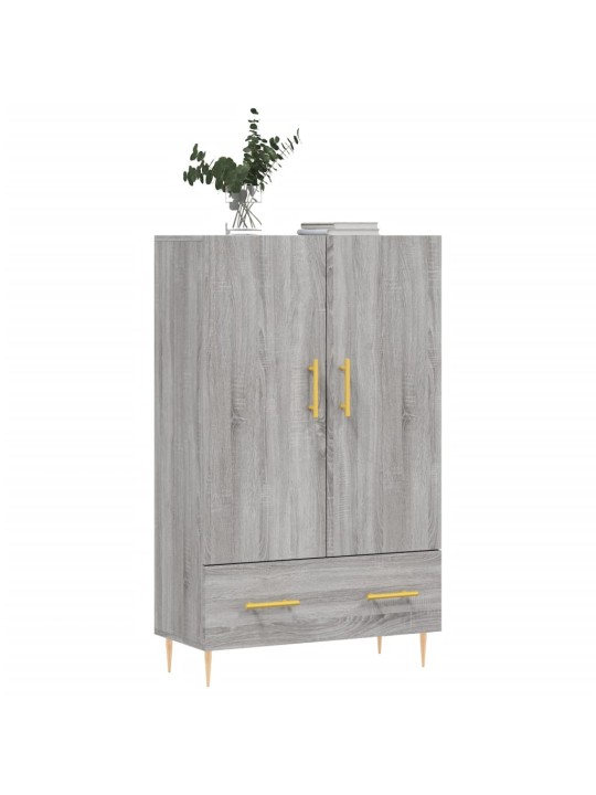 Augstais skapītis, pelēks, 69,5x31x115 cm, inženierijas koks
