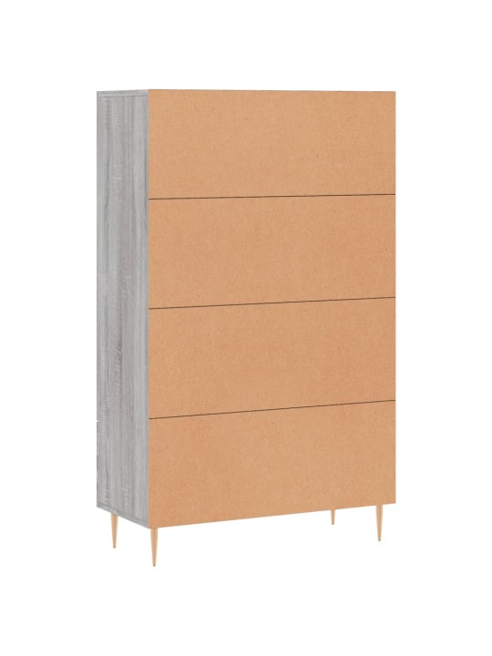 Augstais skapītis, pelēks, 69,5x31x115 cm, inženierijas koks