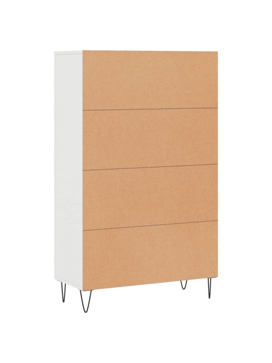 Augstais skapītis, balts, 69,5x31x115 cm, inženierijas koks