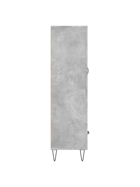 Augstais skapītis, pelēks, 69,5x31x115 cm, inženierijas koks