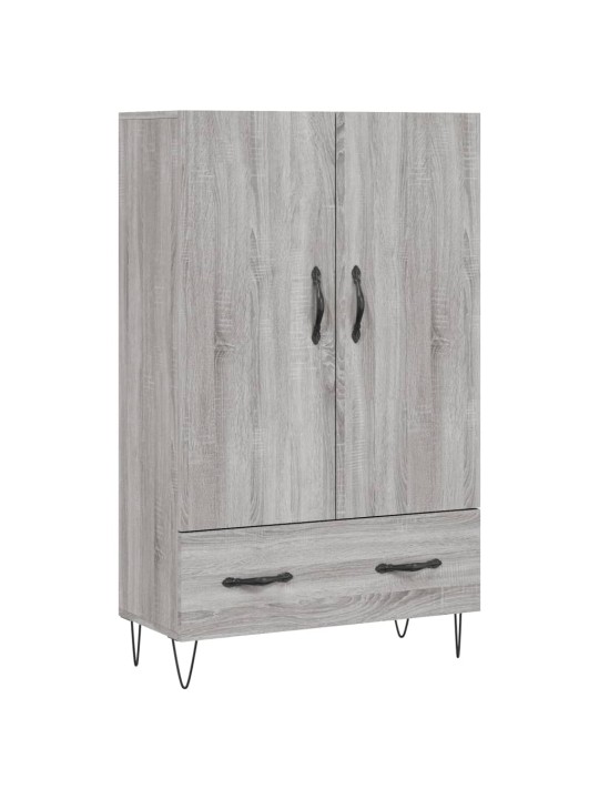 Augstais skapītis, pelēks, 69,5x31x115 cm, inženierijas koks