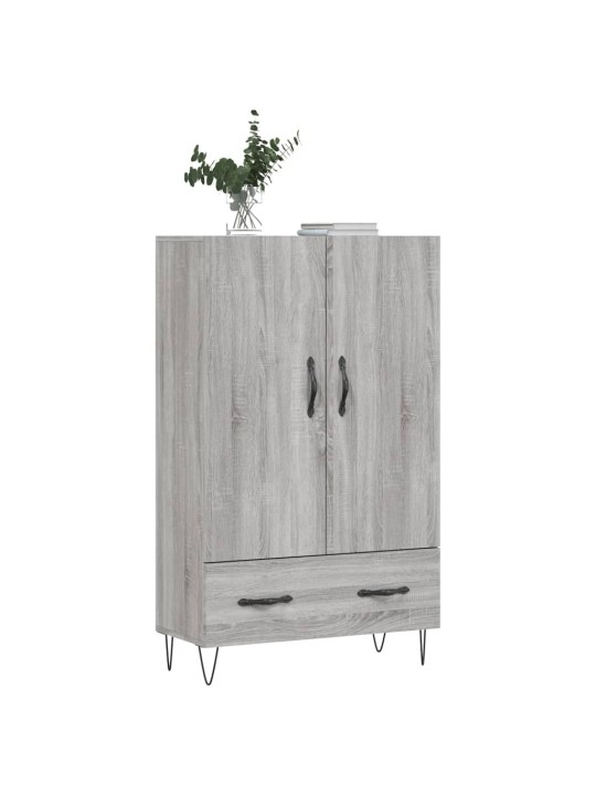 Augstais skapītis, pelēks, 69,5x31x115 cm, inženierijas koks
