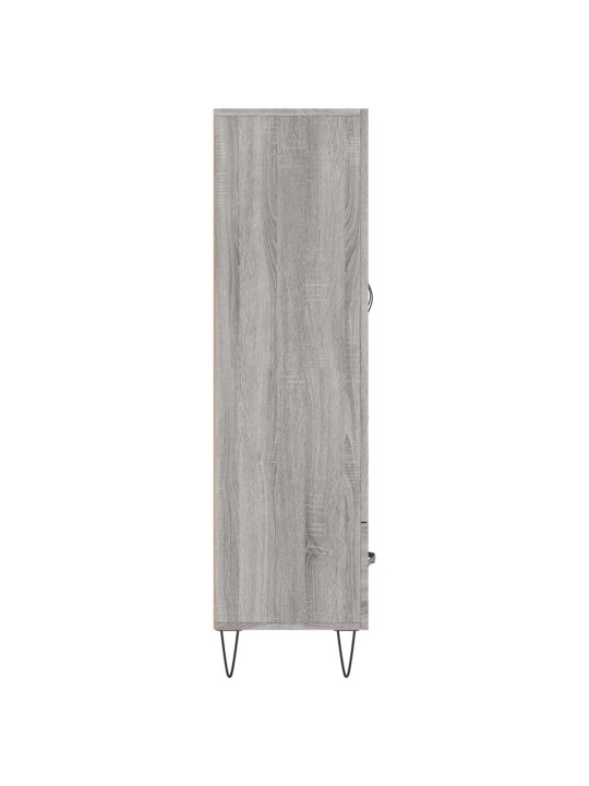 Augstais skapītis, pelēks, 69,5x31x115 cm, inženierijas koks