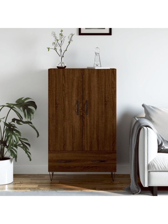 Augstais skapītis, ozolkoka, 69,5x31x115 cm, inženierijas koks
