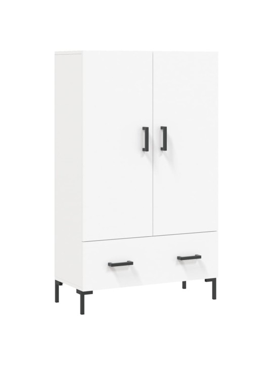 Augstais skapītis, balts, 69,5x31x115 cm, inženierijas koks