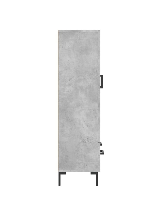 Augstais skapītis, pelēks, 69,5x31x115 cm, inženierijas koks