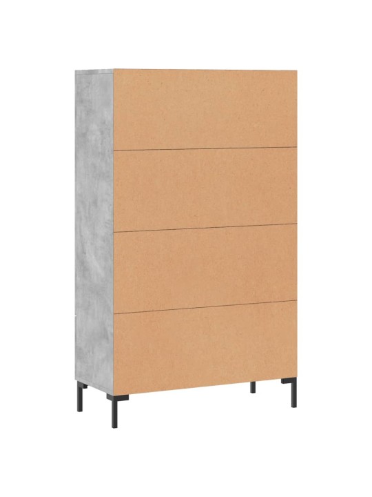 Augstais skapītis, pelēks, 69,5x31x115 cm, inženierijas koks