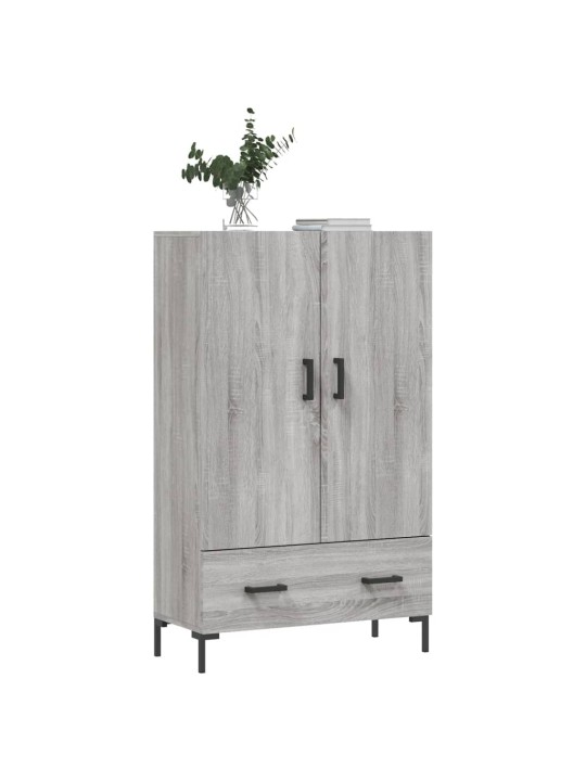 Augstais skapītis, pelēks, 69,5x31x115 cm, inženierijas koks