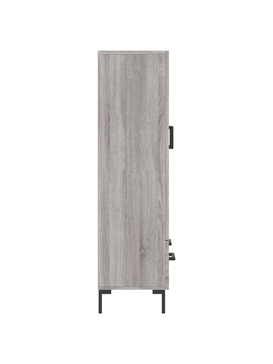 Augstais skapītis, pelēks, 69,5x31x115 cm, inženierijas koks