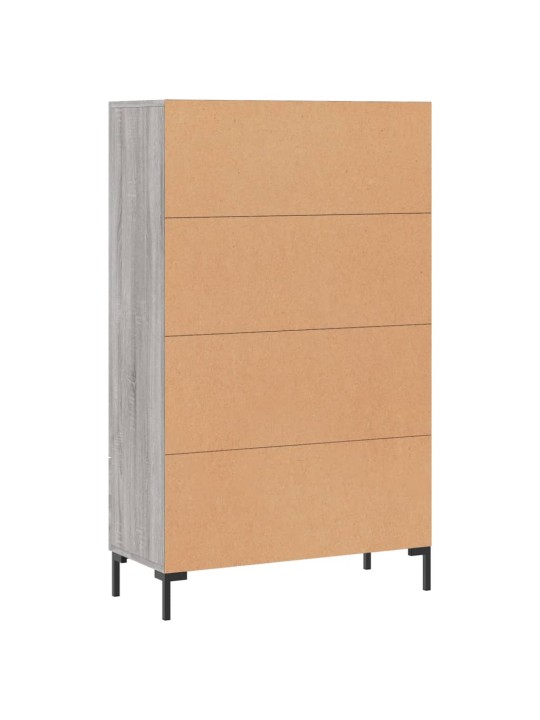 Augstais skapītis, pelēks, 69,5x31x115 cm, inženierijas koks