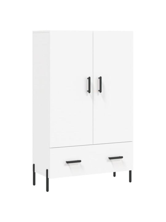 Augstais skapītis, balts, 69,5x31x115 cm, inženierijas koks