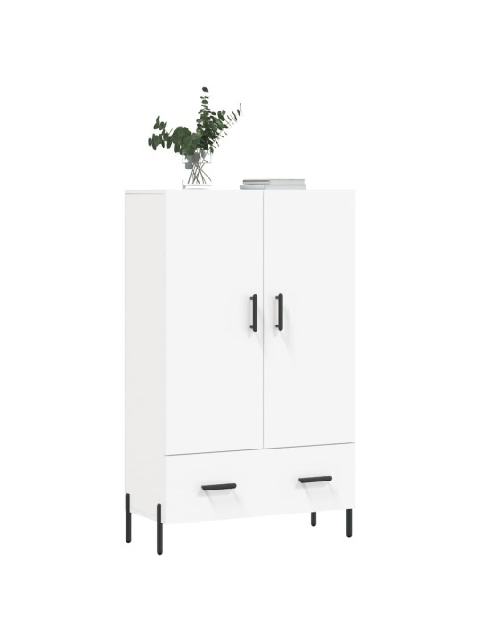 Augstais skapītis, balts, 69,5x31x115 cm, inženierijas koks
