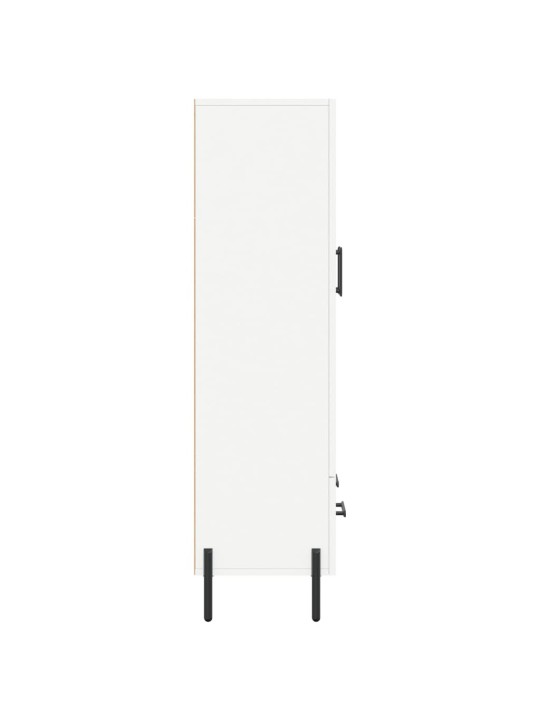 Augstais skapītis, balts, 69,5x31x115 cm, inženierijas koks