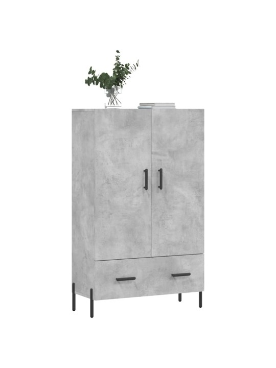 Augstais skapītis, pelēks, 69,5x31x115 cm, inženierijas koks