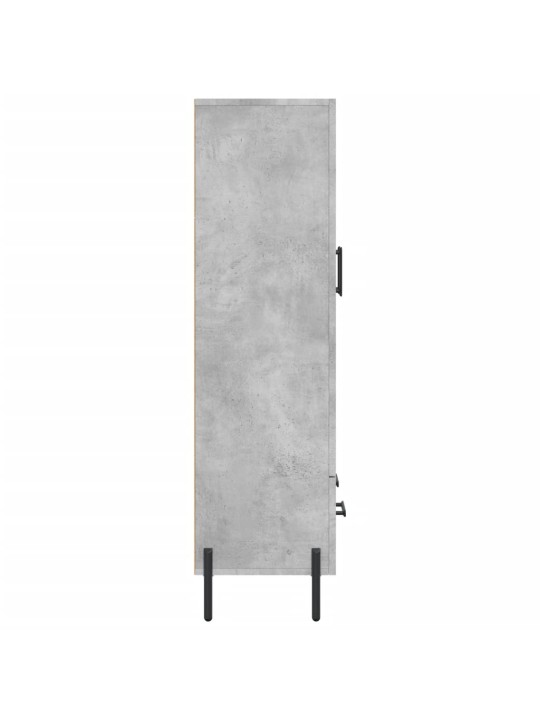 Augstais skapītis, pelēks, 69,5x31x115 cm, inženierijas koks