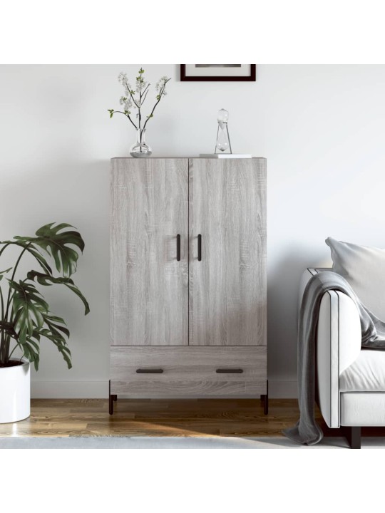 Augstais skapītis, pelēks, 69,5x31x115 cm, inženierijas koks