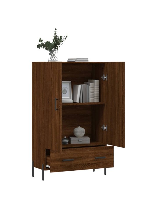 Augstais skapītis, ozolkoka, 69,5x31x115 cm, inženierijas koks
