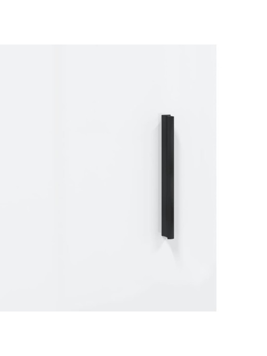 Augstais skapis, spīdīgi balts, 69,5x31x115cm inženierijas koks