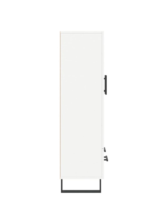 Augstais skapītis, balts, 69,5x31x115 cm, inženierijas koks