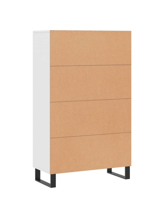 Augstais skapītis, balts, 69,5x31x115 cm, inženierijas koks