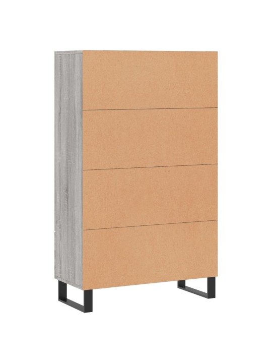 Augstais skapītis, pelēks, 69,5x31x115 cm, inženierijas koks