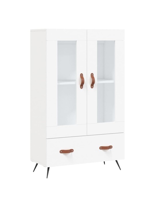 Augstais skapītis, balts, 69,5x31x115 cm, inženierijas koks