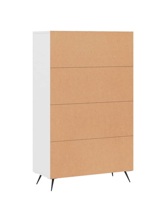 Augstais skapītis, balts, 69,5x31x115 cm, inženierijas koks