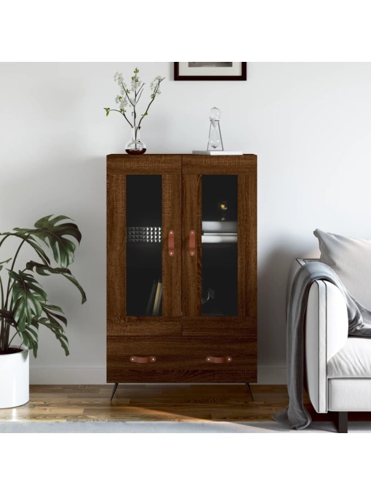 Augstais skapītis, ozolkoka, 69,5x31x115 cm, inženierijas koks