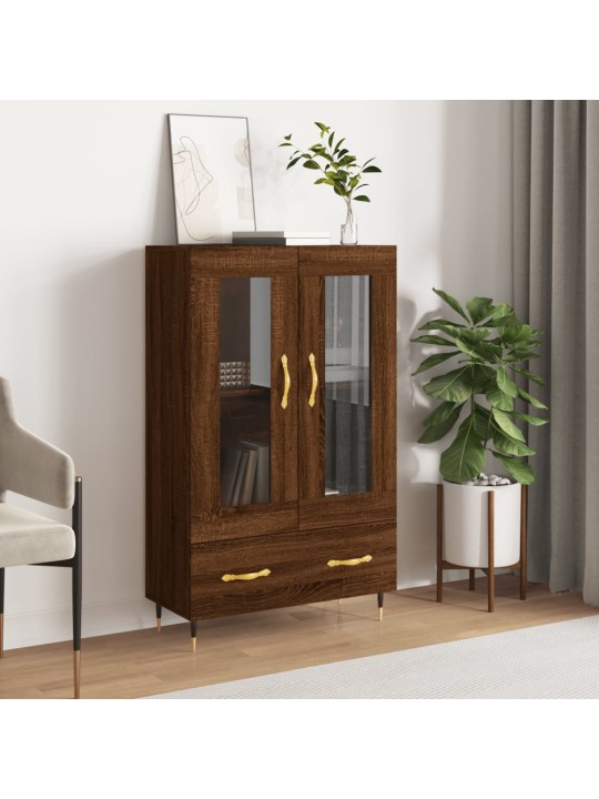 Augstais skapītis, ozolkoka, 69,5x31x115 cm, inženierijas koks