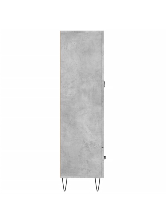 Augstais skapītis, pelēks, 69,5x31x115 cm, inženierijas koks