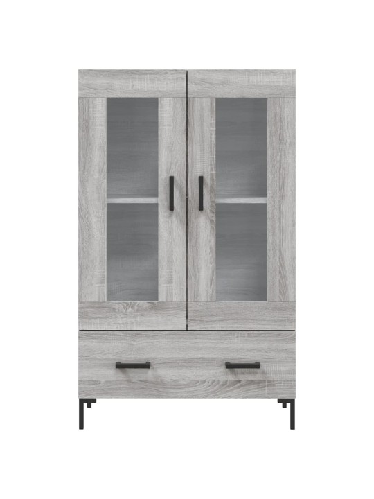 Augstais skapītis, pelēks, 69,5x31x115 cm, inženierijas koks
