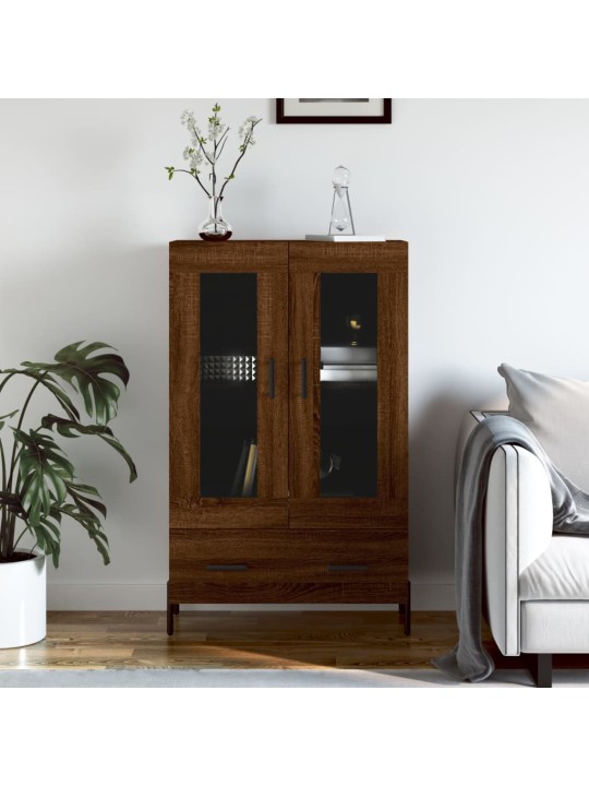 Augstais skapītis, ozolkoka, 69,5x31x115 cm, inženierijas koks