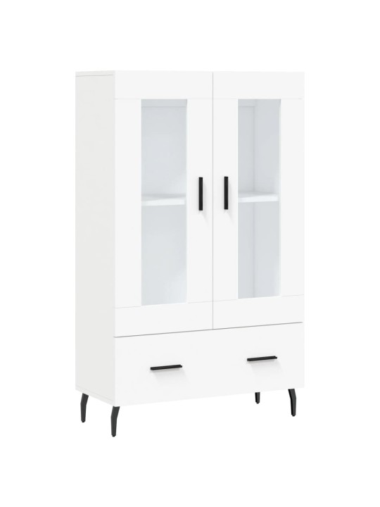Augstais skapītis, balts, 69,5x31x115 cm, inženierijas koks