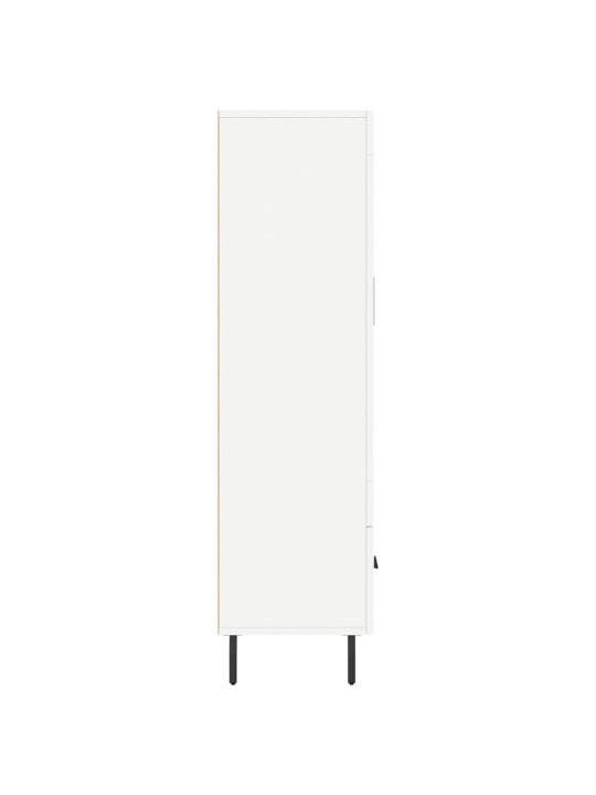 Augstais skapītis, balts, 69,5x31x115 cm, inženierijas koks