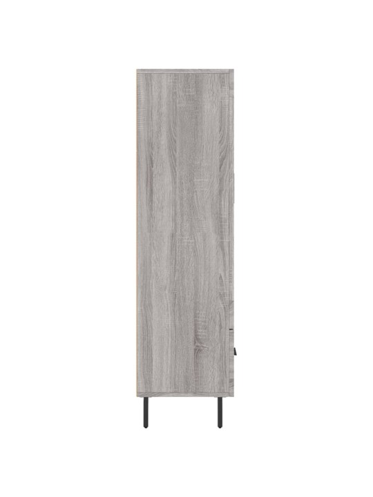 Augstais skapītis, pelēks, 69,5x31x115 cm, inženierijas koks