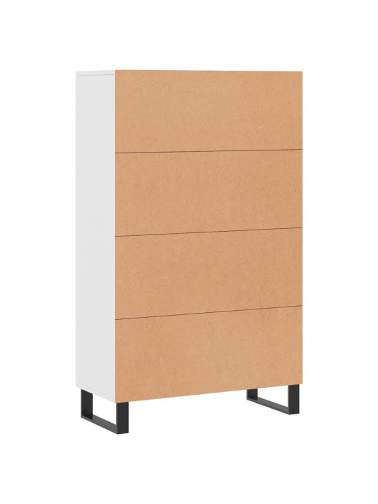 Augstais skapītis, balts, 69,5x31x115 cm, inženierijas koks