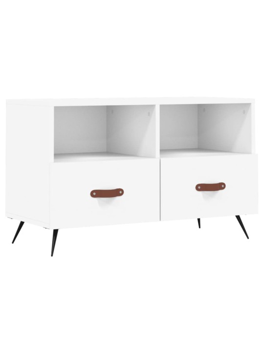 Tv skapītis, balts, 80x36x50 cm, inženierijas koks