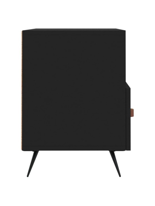 Tv skapītis, melns, 80x36x50 cm, inženierijas koks